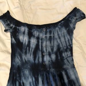 American eagle blue tie dye dress